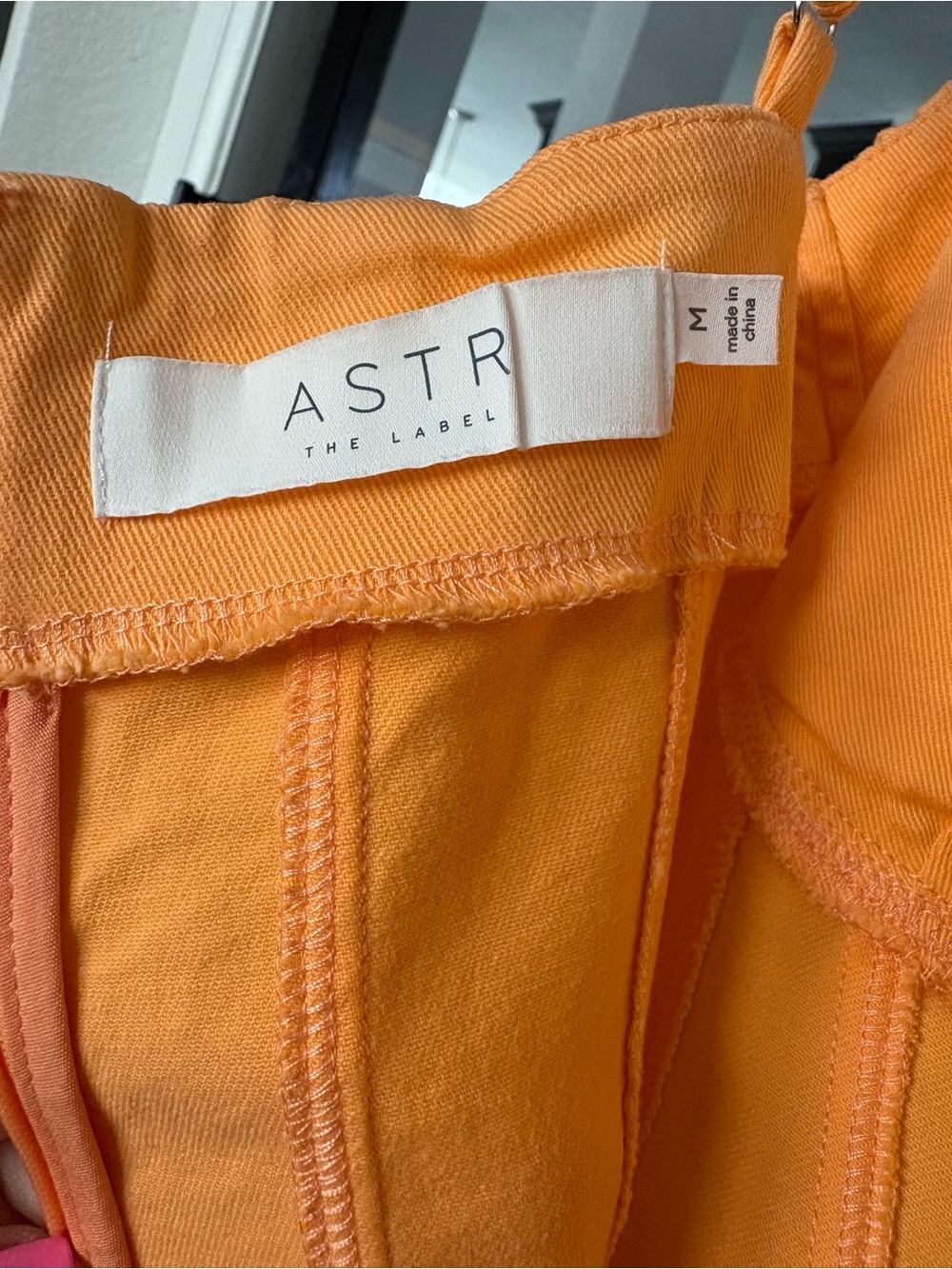 ASTR The Label Vietta Papaya Orange Denim Corset Mini Dress Revolve - M - Picture 8 of 13